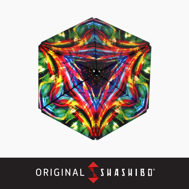 SHASHIBO Magic Fidget Transforming 3D geometric Puzzle Cube Shape Shifting Box - Award-Winning, Patented Fidget Cube w  36 Rare Earth Magnets - Transforms Into Over 70 Shapes, Download Fun in Motion Toys Mobile App (Artist Series - Fire Goddess)