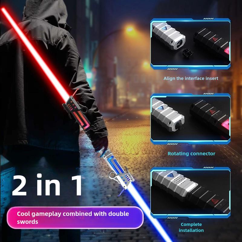 Light Up Saber with Sound,7 Color Retractable Light up Saber for Kids,Boys Sword Toy,Galaxy War Fighters and Warriors for Dress Up Party, Xmas Present