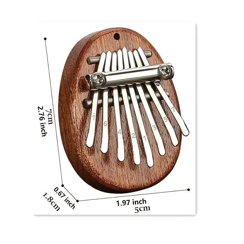 Mini Kalimba for Home and Travel, 8 Key Finger Thumb Pianos, Birthday Gifts for Kids and Adults, Christmas Gift