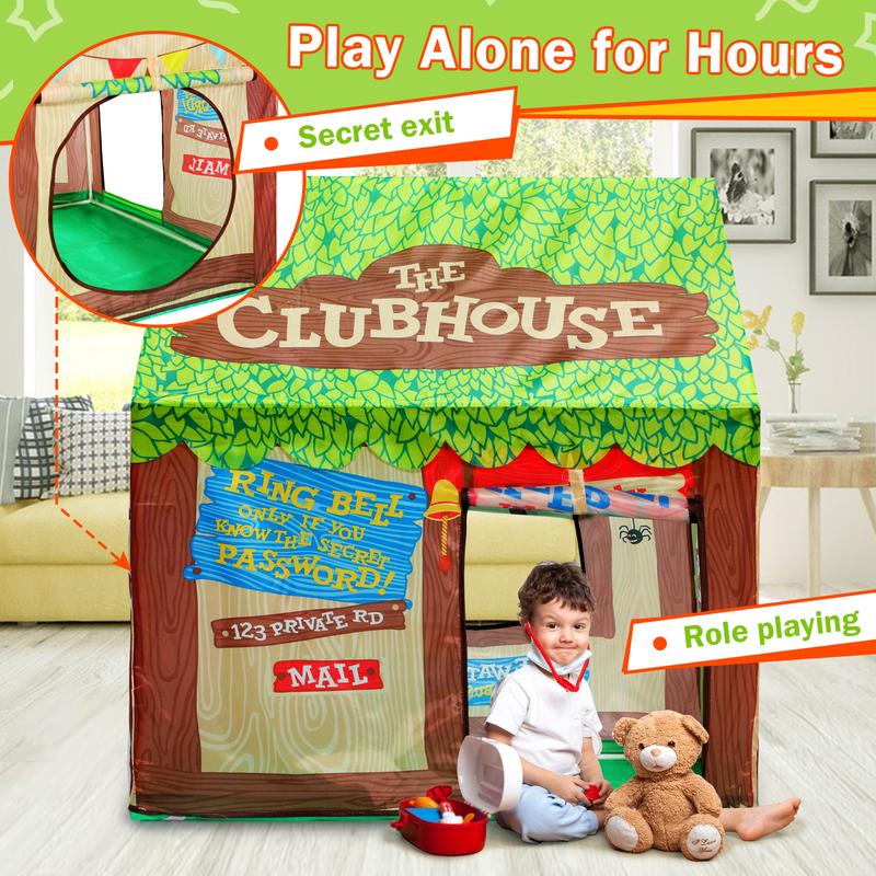 Play Tent for 4-8 Years Large Playhouse Indoor Outdoor Fun, Toy Perfect Gifts tent house