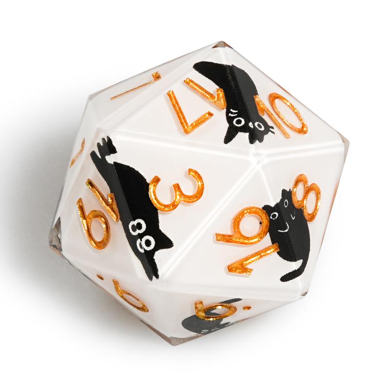 Bear Dice Cute Cow Cat Polyhedral Resin Dice Set of 7 dice