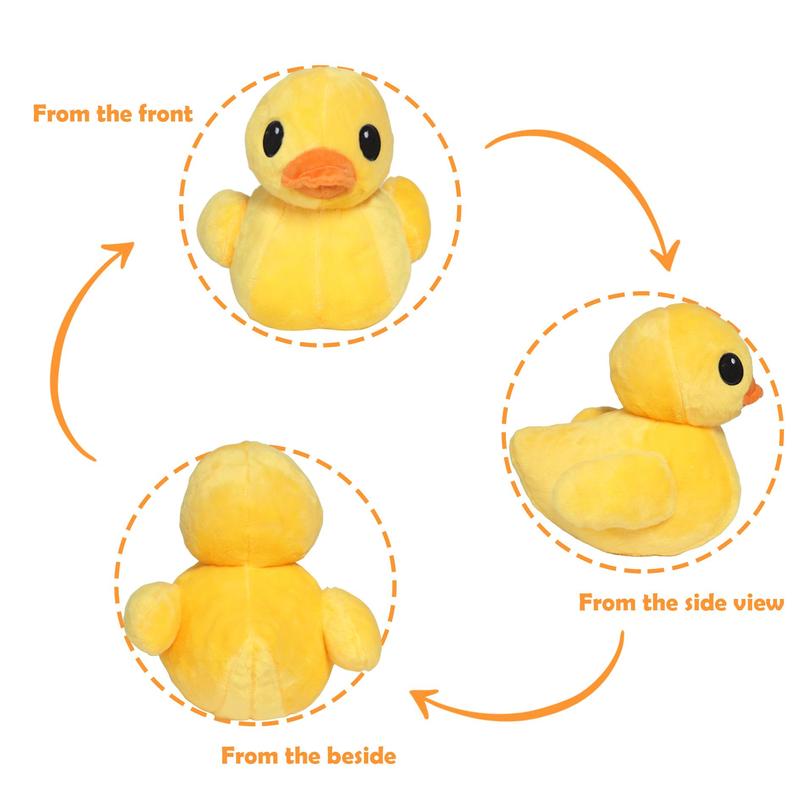 Cute Duck Design Plush Toy, 1 Count Soft Cartoon Plush Animal Decorative Doll, Birthday Gift for Decoration