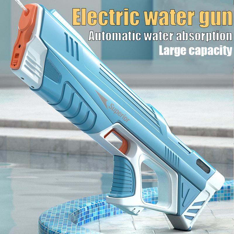 Electric Water Guns for Adults Kids 6-12, Powerful Automatic Squirt Gun, High Powered Shooting 100+ Blasts, Strongest Auto Water Blaster, Long Range 28-32 FT, Outdoor Toy Game Swimming