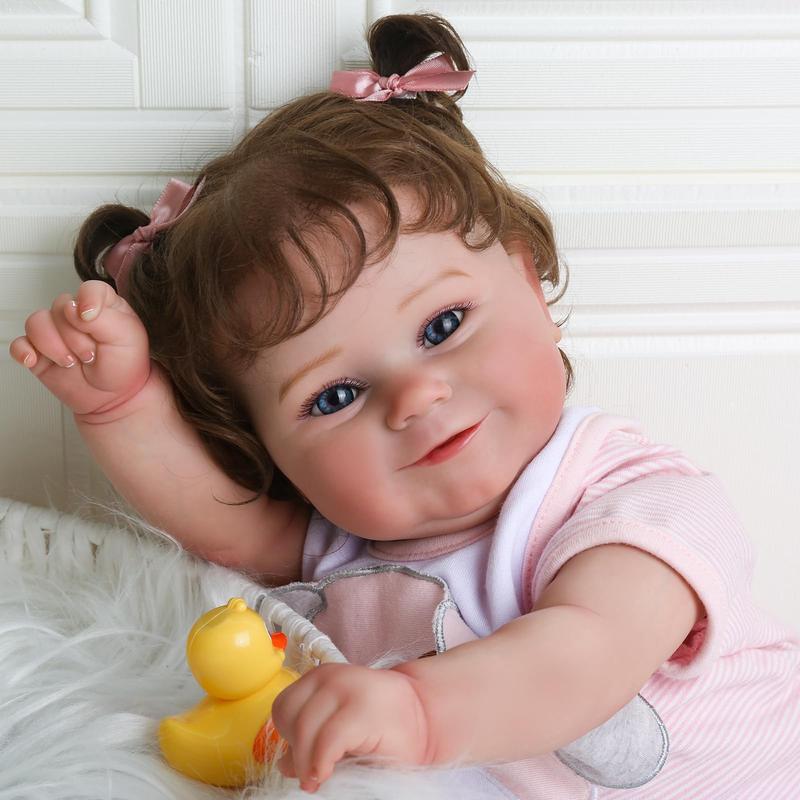 Wooroy Reborn Doll - Birthday Gift, Christmas Gift, Gift Ideas, 20 Inch Realistic Newborn Lifelike Real Baby Dolls That Look Real Soft Vinyl and Cloth Body Doll Gift for Kids Age 3+, girl dolls, Reborn Baby Dolls