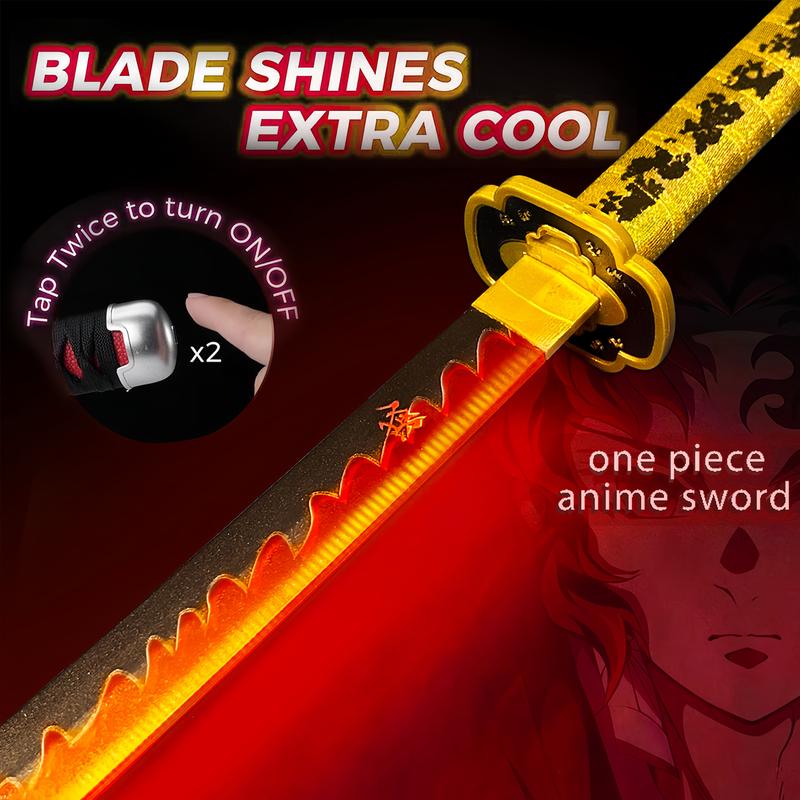 2.0 Upgraded Light Up Demon Slayer Yoriichi Tsugikuni Sword - 40 inches Plastic Anime cosplay prop