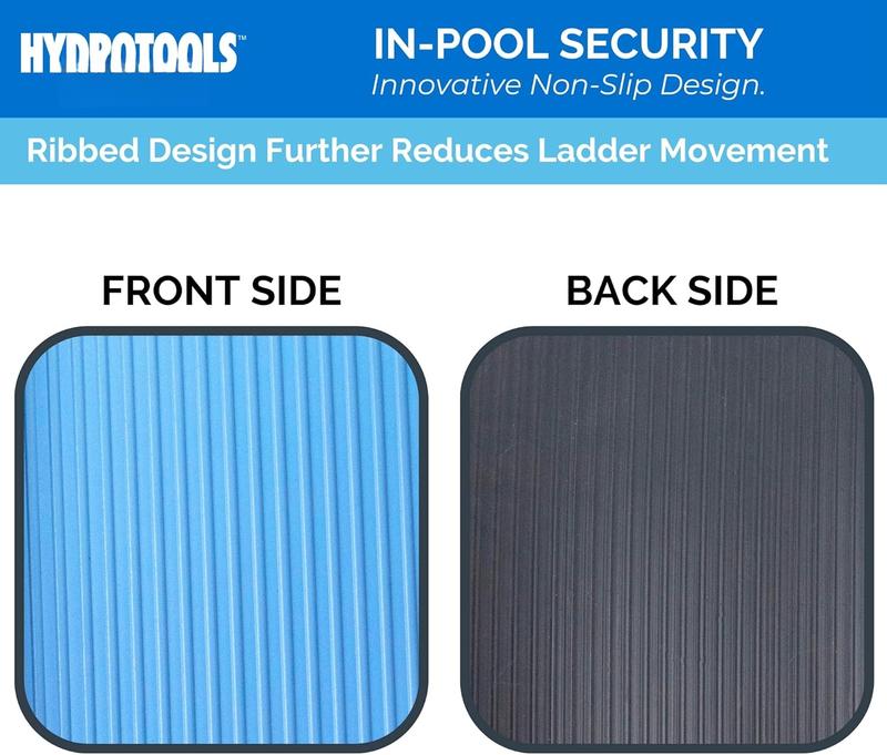 HYDROTOOLS Protecitve Pool Ladder Mat For Above Ground Pools Stairs, Steps, & Ladders | 9 X 24 INCH | Safety & Stability Swimming Pool Accessories |  | Premium Durable Material