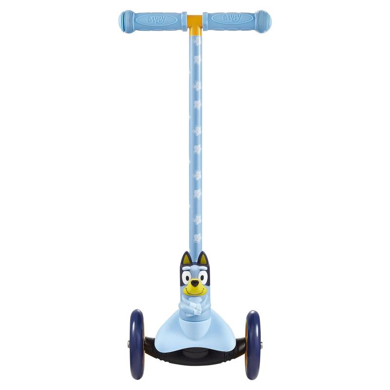 Free Ship - Bluey Ride-N-Glide Buddies 3D Toddler Scooter - 3-Wheel Scooter for Kids Ages 3+