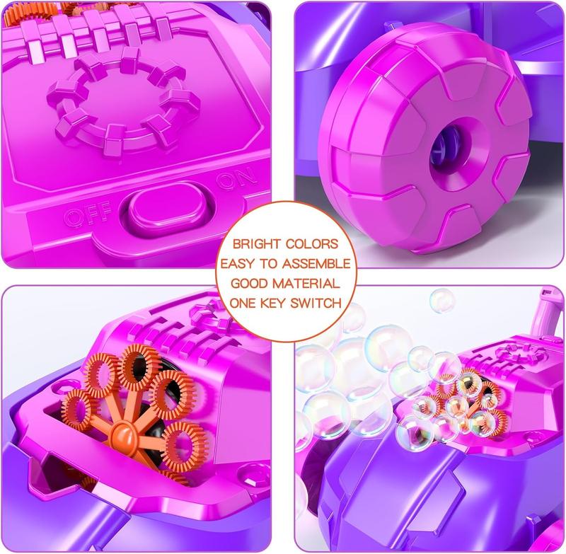 Pink Bubble Lawn Mower Bubble Machine Outdoor Outside Toys Suitable as Christmas gifts, birthday gifts