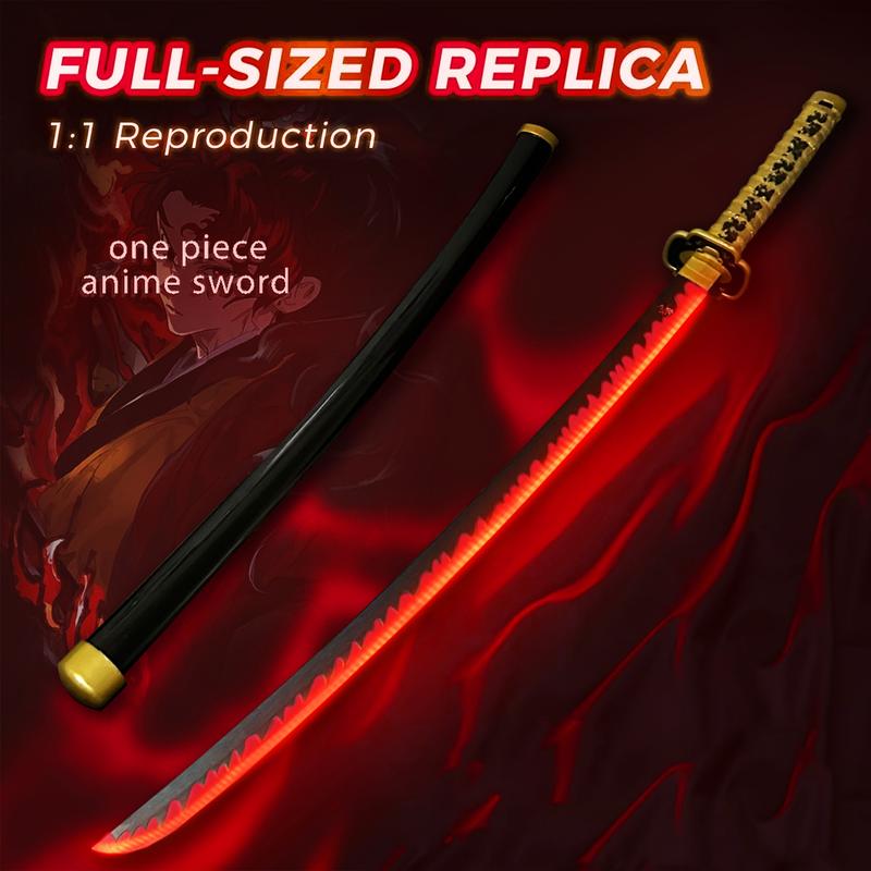 2.0 Upgraded Light Up Demon Slayer Yoriichi Tsugikuni Sword - 40 inches Plastic Anime cosplay prop