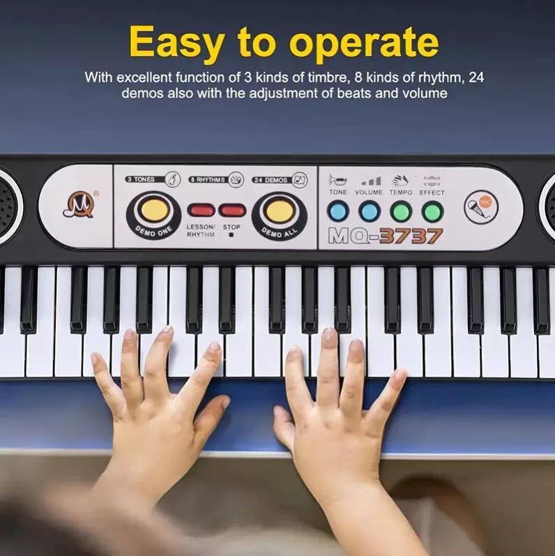 37 Key Portable Electronic Piano Keyboard Piano +Mic Music Educational Toy piano