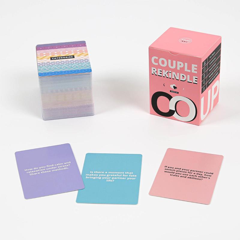 Couple Game for Date Night Reconnect, 165 Couples Conversation Cards, Perfect Anniversary Gift, Explore and Deepen Your Connection with Your Partner, Exciting and Enjoyable Games, Party Favors