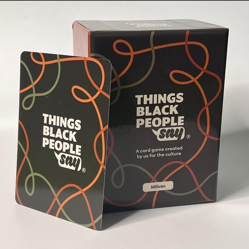 Things Black People Say Card Game - 150 free-for-all cards, Black sayings, NO RULES, Culturally relevant, Party Game, Date night & Icebreaker.