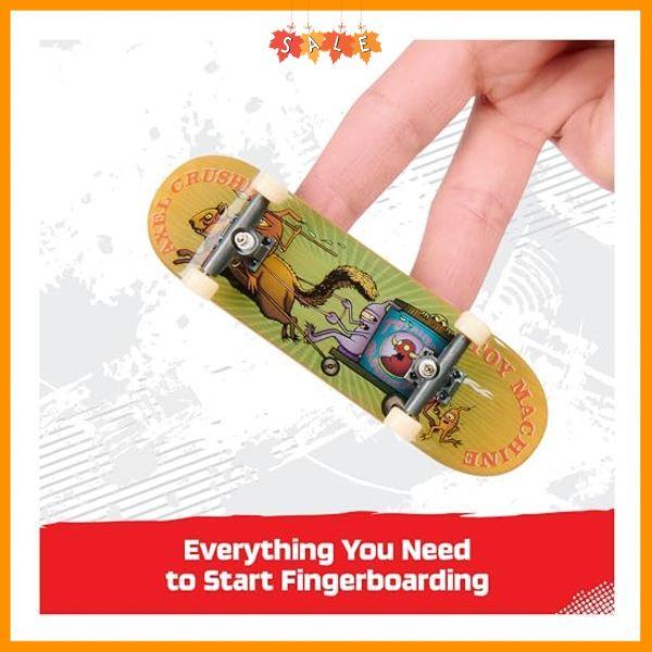 TECH DECK, Toy Machine Sk8shop Fingerboard Bonus Pack, Collectible and Customizable Mini Skateboards, Kids Toys for Ages 6 and up