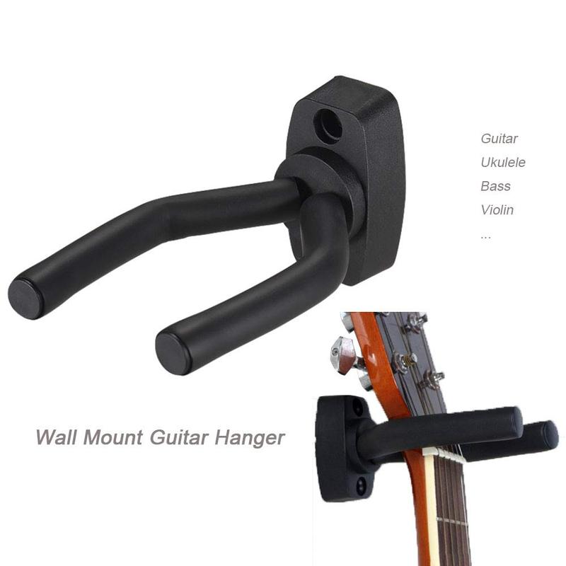 Guitar Stand Wall Mount Ukulele Wall Hook Fixed Stand Stand Display Stand 2 Pack with Guitar Picks Violin Wall Stand Mandolin Stand Stand Bass Accessories Easy to Install (5 Pack Guitar Picks)