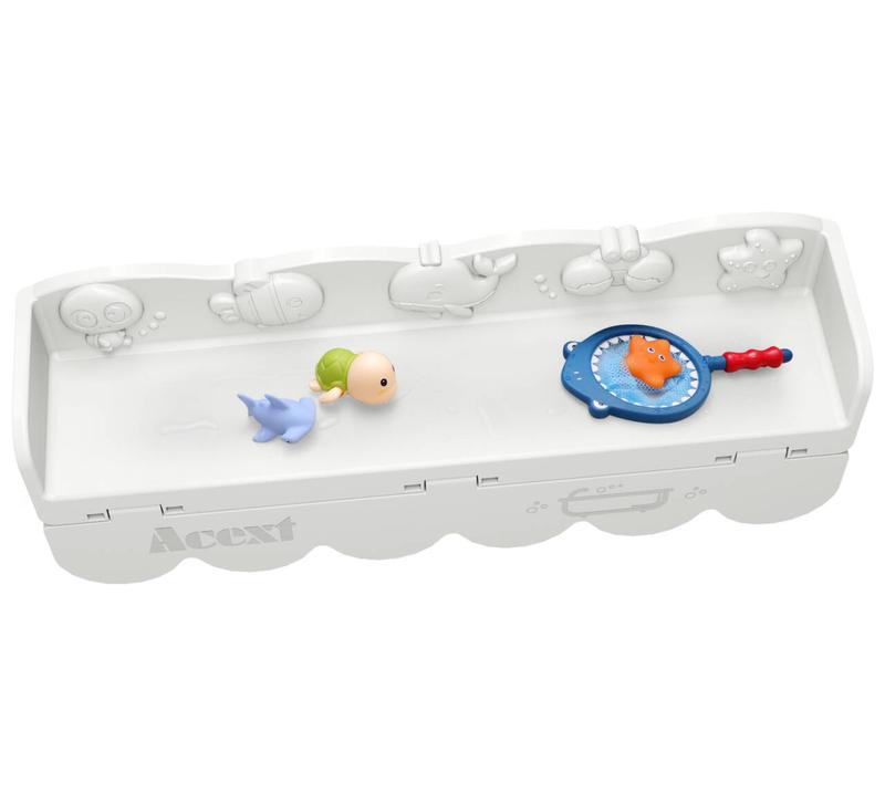 Kid Water Play Shelf Area - Toy Tray Caddy Holder Storage -  No Mess Water Spill in Room - Fun for  Kids Baby