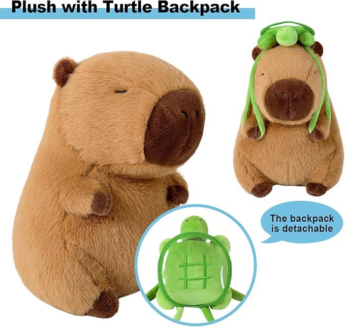 Cute Capybara Plush  Capybara Stuffed Animal Soft Capybara Plushies Toy Capybara Doll Pillow Birthday for Kids With Bag