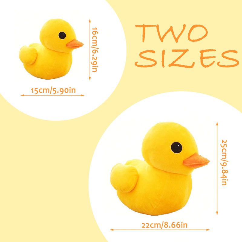 Cute Duck Design Plush Toy, 1 Count Soft Cartoon Plush Animal Decorative Doll, Birthday Gift for Decoration