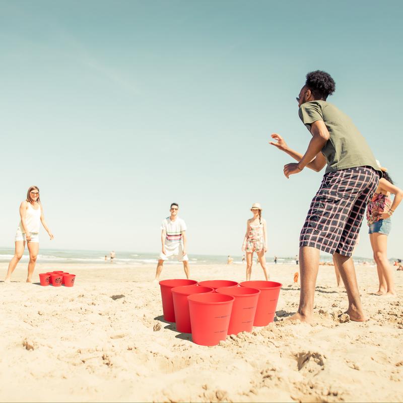 ropoda Yard Pong - Giant Yard Games Set Outdoor for The Beach, Camping, Lawn and Backyard