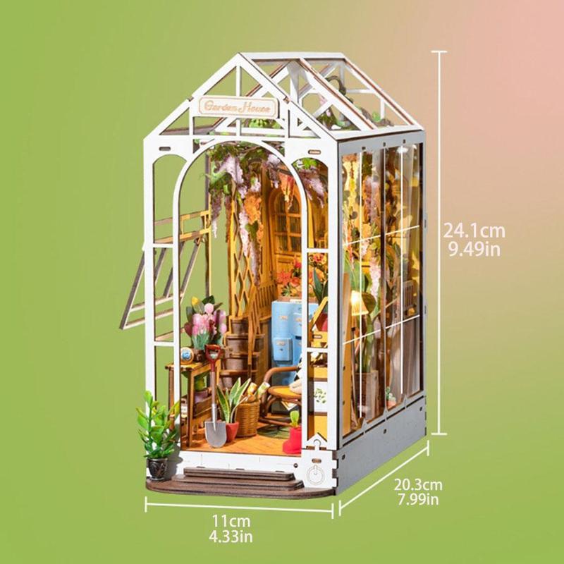 DIY Wooden House Kit, Creative Miniature House Model for Age 14+, Home Room Office Decoration for Birthday Gifts