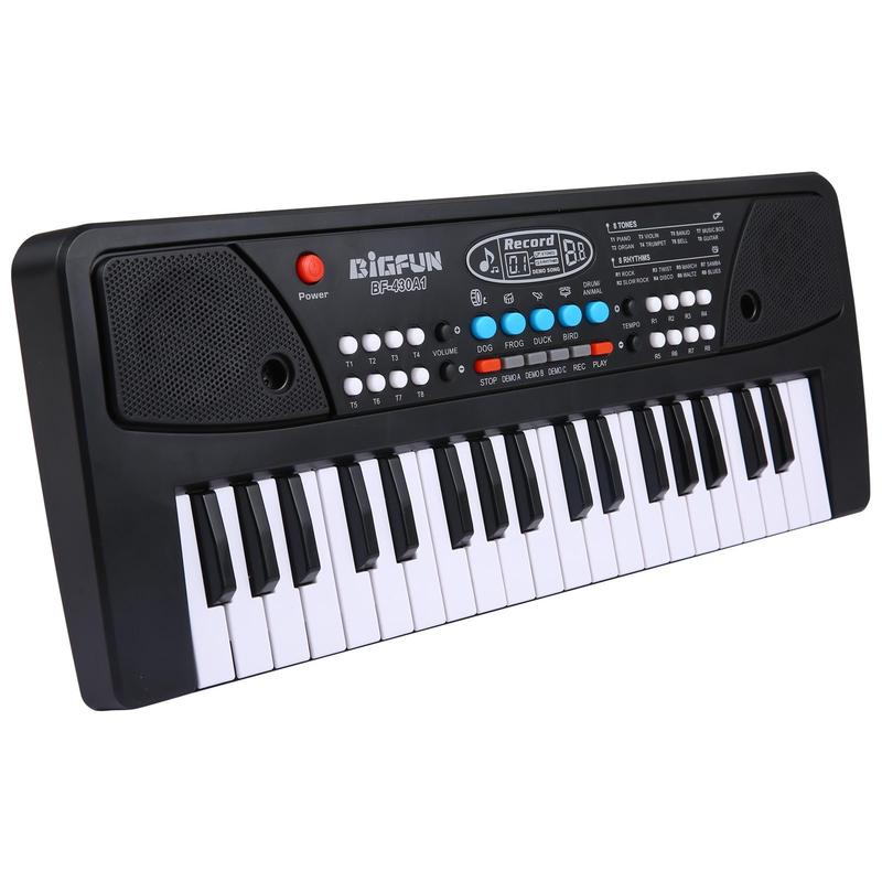 37 Key Electronic Keyboard with Microphone, USB Rechargeable Musical Instrument, Music Toy for Teenager, Musical Instrument for Beginners