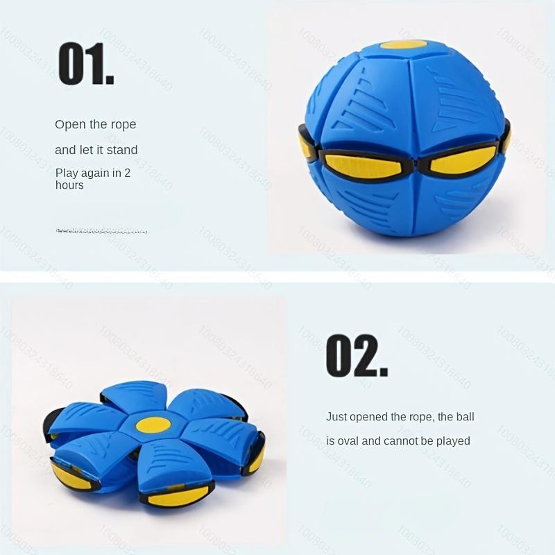 Elastic Stepping Ball, 1 Count Deformed Flying Saucer Ball, Outdoor Toy Bouncing Ball, Ball Sports Equipment for Outdoor Playing