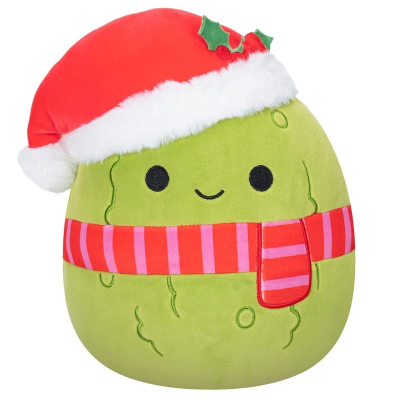 Squishmallows Salim the Christmas Pickle, 10-Inch Select Series, Ultrasoft Stuffed, The Most Collectible Plush, Perfect Holiday Gifts