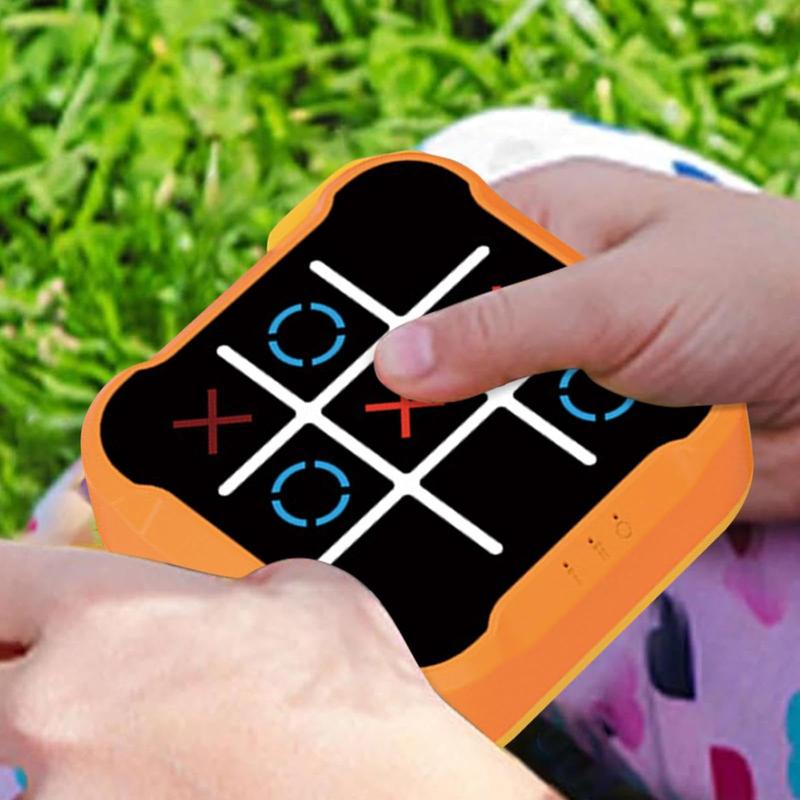 Tic Tac Toe Game, 3 in 1 Handheld Puzzle Game Console, Portable Travel Games for Car Ride, Board Games for Adults