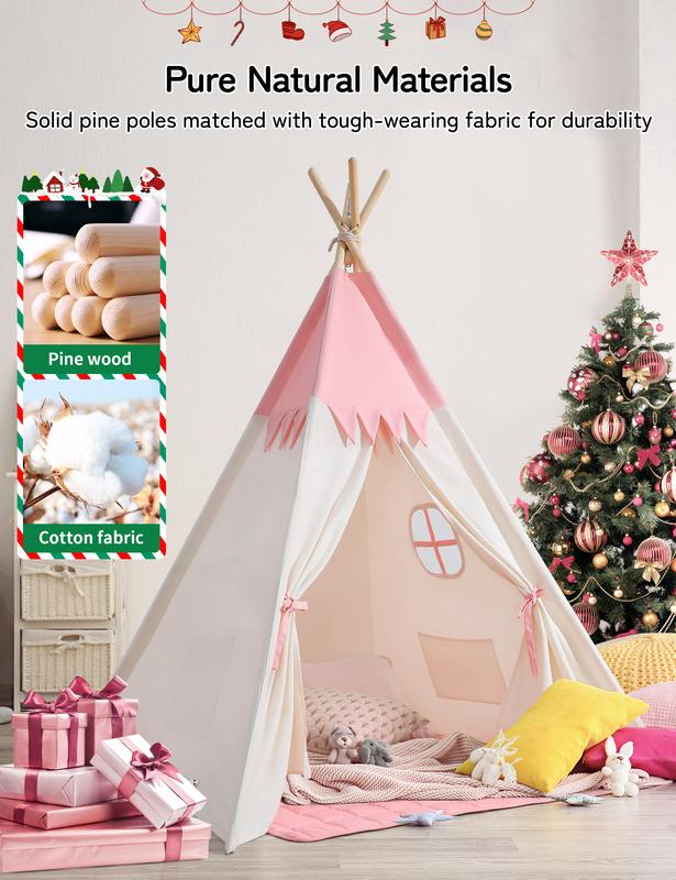 besrey tent,kids tent,indoor play LED light tent,100% cotton,indoor decoration,christmas gift Foldable Colorful