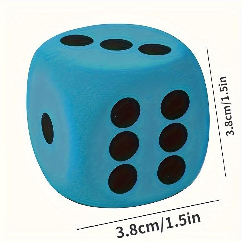 Random Color Dice (4 Counts), Soft Foam Dice, Educational Supplies for Learning & Home Entertainment, Ideal Gift for Birthday Party