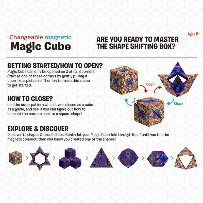 [3-5 Days Delivery]  3D Tactile Magic Cube: Fun and Educational Sensory Puzzle Toy