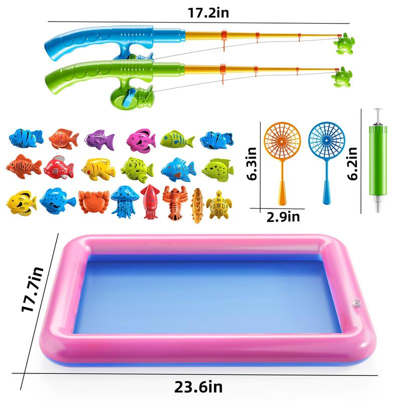 Fishing Toy , Bath Toy for Child, Lodestone Fishing Pole, Summer Water Toys for , Outdoor and Indoor Toys, Gifts for Birthday and Holidays