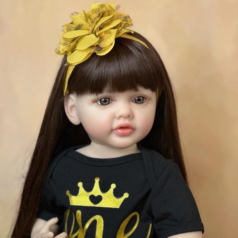 reborn babydoll,55cm Lifelike Full Body Soft Silicone Reborn Doll, 22in Princess Art Doll, Birthday Gifts Christmas, Halloween Gift