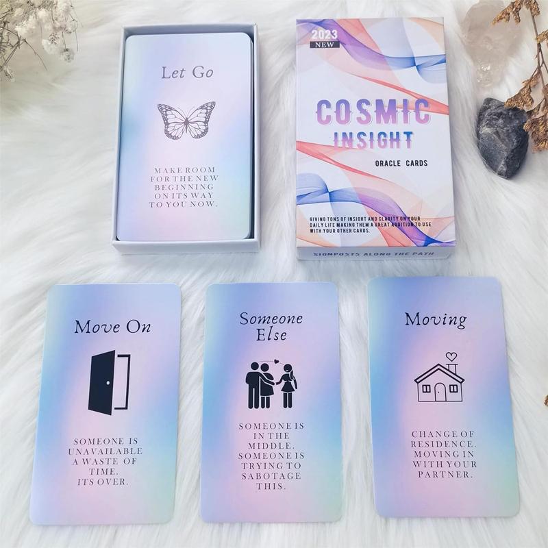 Love Oracle Cards，Oracle Cards，Oracle Cards with Meanings on Them，Answers to Guide You in Solving Life and Love Problems