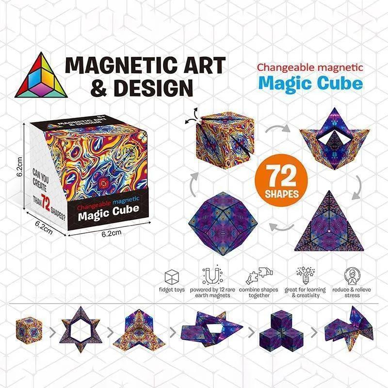 [3-5 Days Delivery]  3D Tactile Magic Cube: Fun and Educational Sensory Puzzle Toy