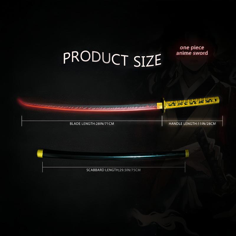 2.0 Upgraded Light Up Demon Slayer Yoriichi Tsugikuni Sword - 40 inches Plastic Anime cosplay prop