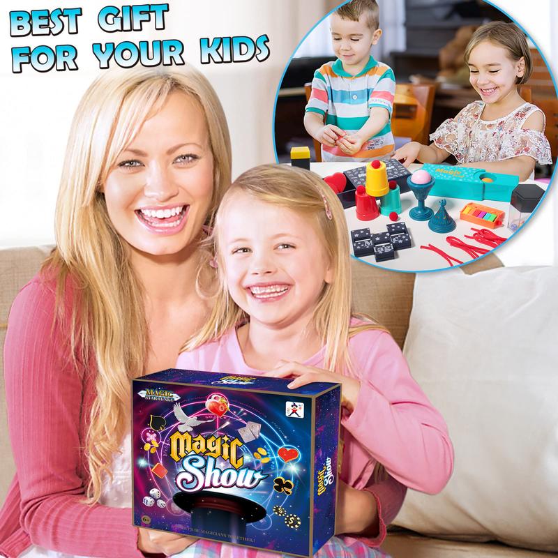 Magic Set - Magic Tricks Kit for Kids Ages 6-12 with Step-by-Step Instructions - Toy Gifts for Girls and Boys Beginners