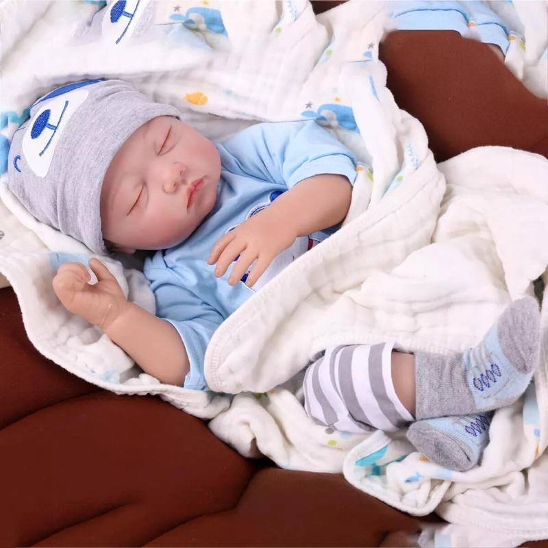 Reborn Doll, Realistic Reborn Doll with Milk Bottle and Diapers, Cute Doll, Life-like Doll, Birthday Gifts, Fidget Toys, Toy for Adults