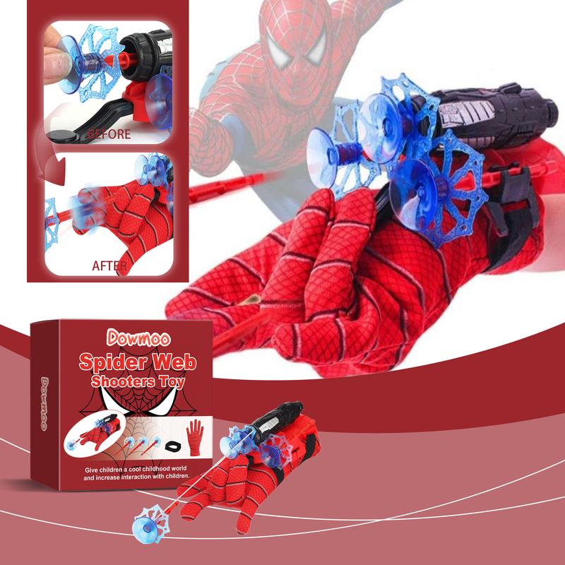 Spider Web Shooting Toys Holiday Gift Portable Fun Catapult Shooting Playset