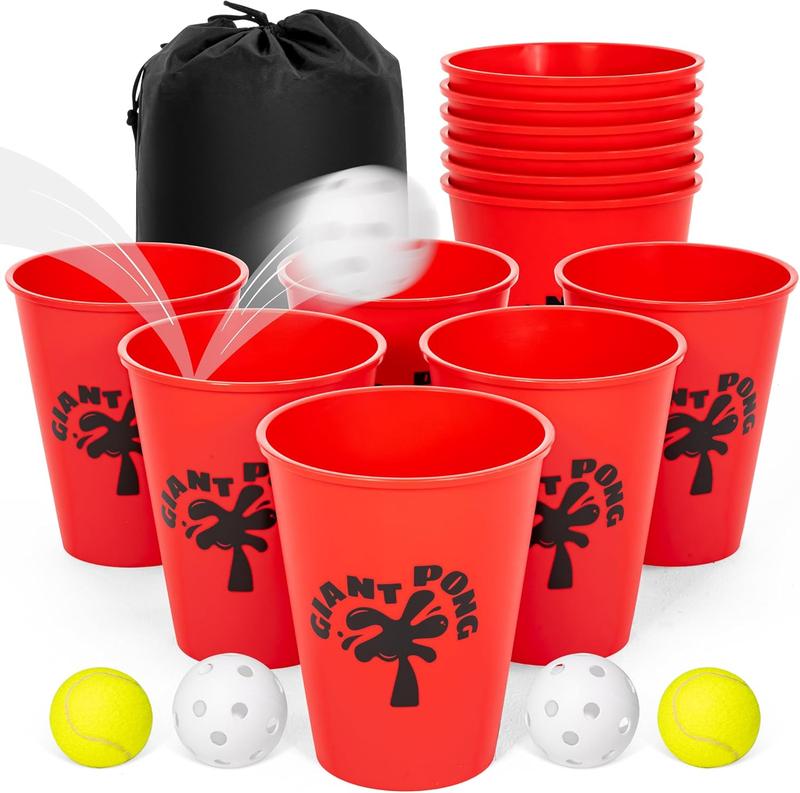 ropoda Yard Pong - Giant Yard Games Set Outdoor for The Beach, Camping, Lawn and Backyard