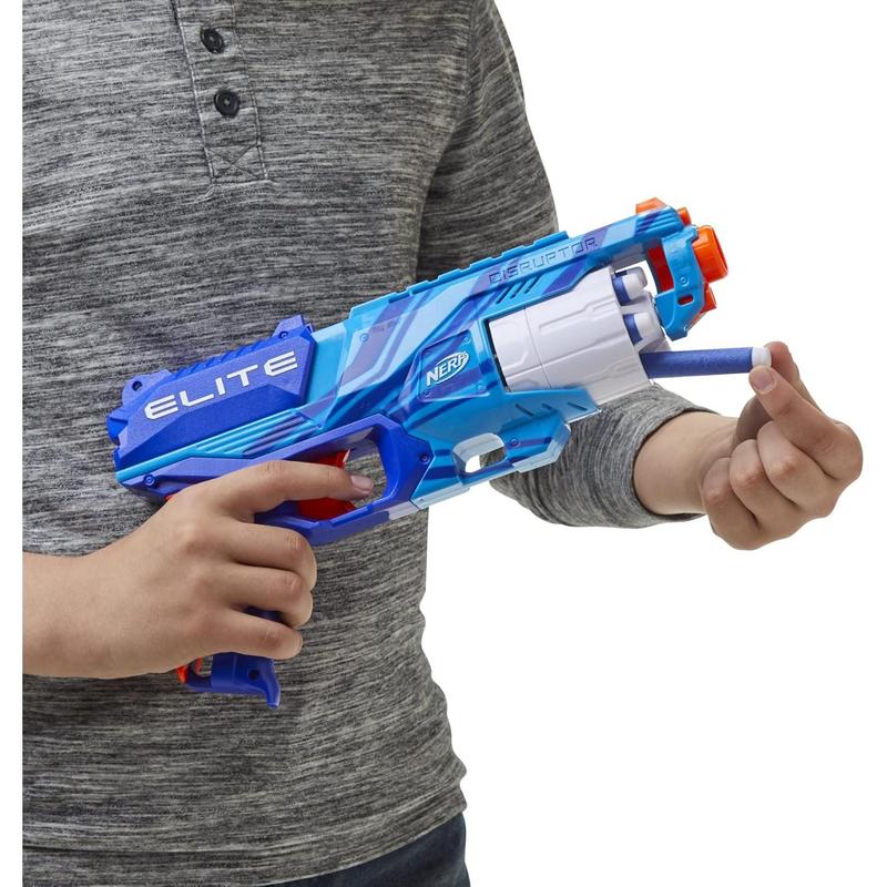 Nerf Elite Disruptor Blaster Reflex, Slam Fire, Blue ( Exclusive)