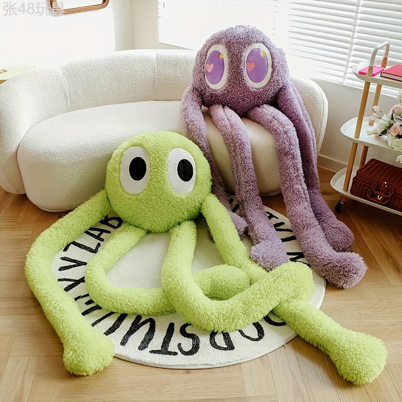 35.4-inch cute long-legged octopus doll pillow, stuffed animal comfort doll, plush toy cartoon decoration, birthday gift & holiday gift