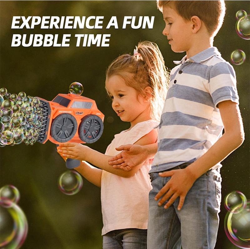 Kids Bubble Gun, off-road vehicle bubble machine, bubble solution, bubble machine for outdoor activities suitable for Age 3+ year old boys girls Children Outdoor Birthday Party