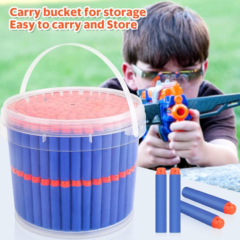 1000PCS Bullets Refill Darts Fit for Nerf N-Strike Elite Series Bulk Bullets Compatible for Nerf Party with Portable Shooting Practice Target Mesh Bag