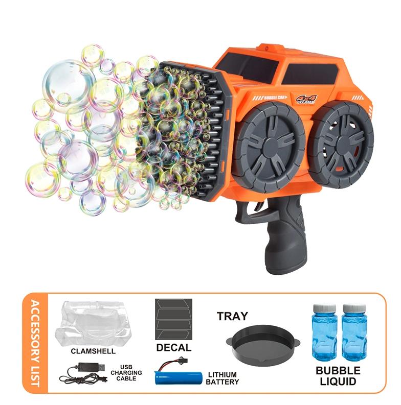 Kids Bubble Gun, off-road vehicle bubble machine, bubble solution, bubble machine for outdoor activities suitable for Age 3+ year old boys girls Children Outdoor Birthday Party