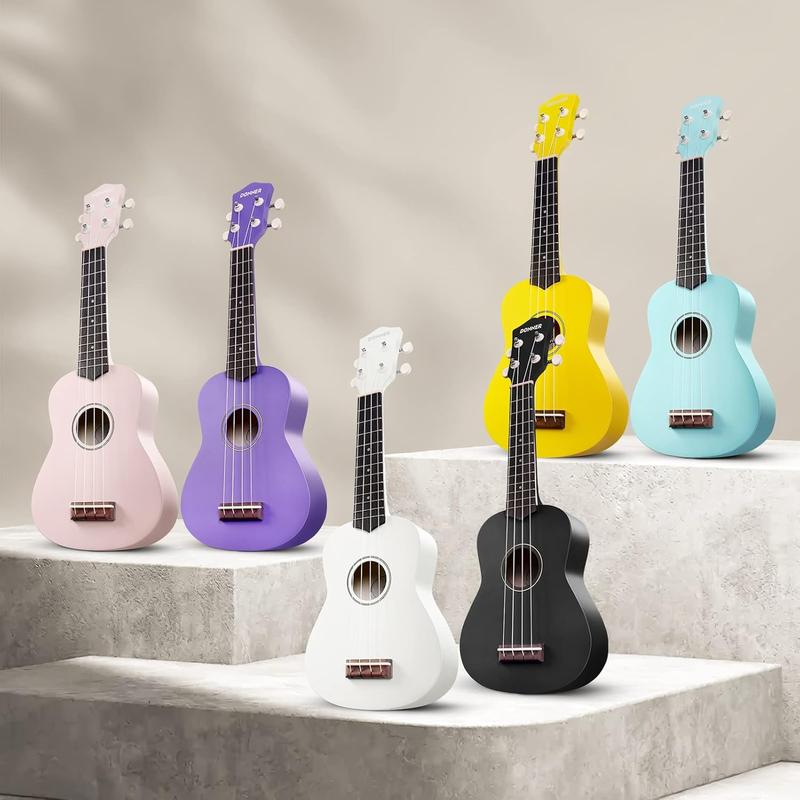 Donner Soprano Ukulele for Beginner 21 Inch Matte Ukulele Beginner Kit with Bag Strap Tuner Strings Picks Cloth, Free Online Lessons, Holiday Christmas & Birthday Gift (Cyan Blue)