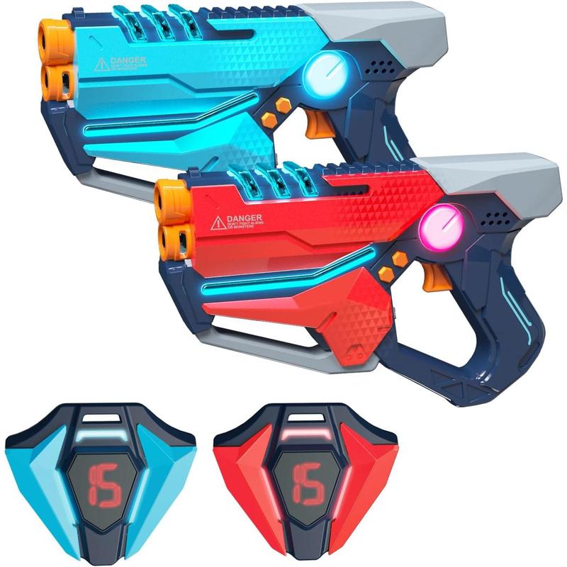 Laser Tag Set of 2, Lazer Tag Game with LED Score Display Vests for Kids,Teens & Adults, Birthday Gift Toys for Kids Ages 8 9 10 11 12+Year Old Boy & Girls