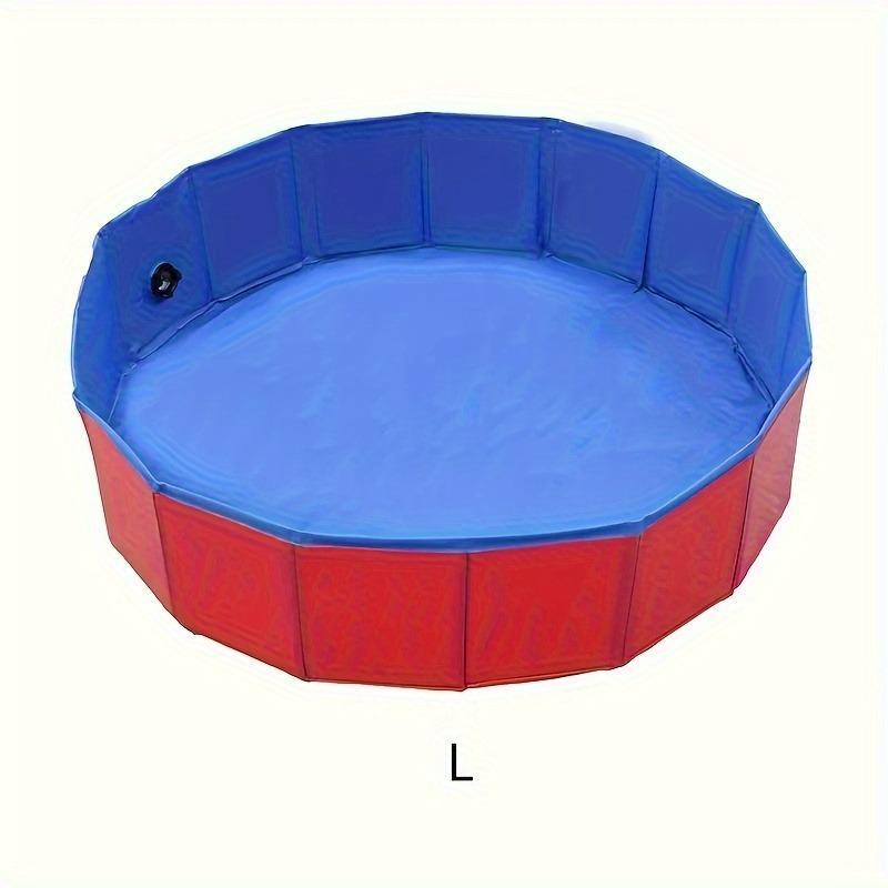 Foldable Pet Bathing Pool, Foldable Playing Bath Pool for Pets, Leakproof Bathing Tub for Indoor & Outdoor Backyard, Dog Toys, Water Toys