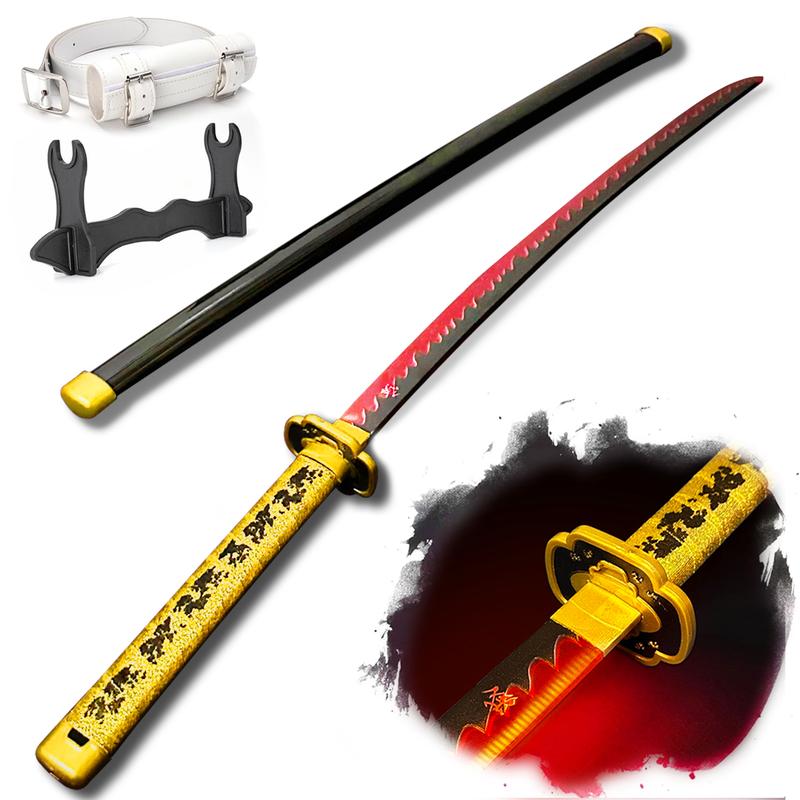 2.0 Upgraded Light Up Demon Slayer Yoriichi Tsugikuni Sword - 40 inches Plastic Anime cosplay prop