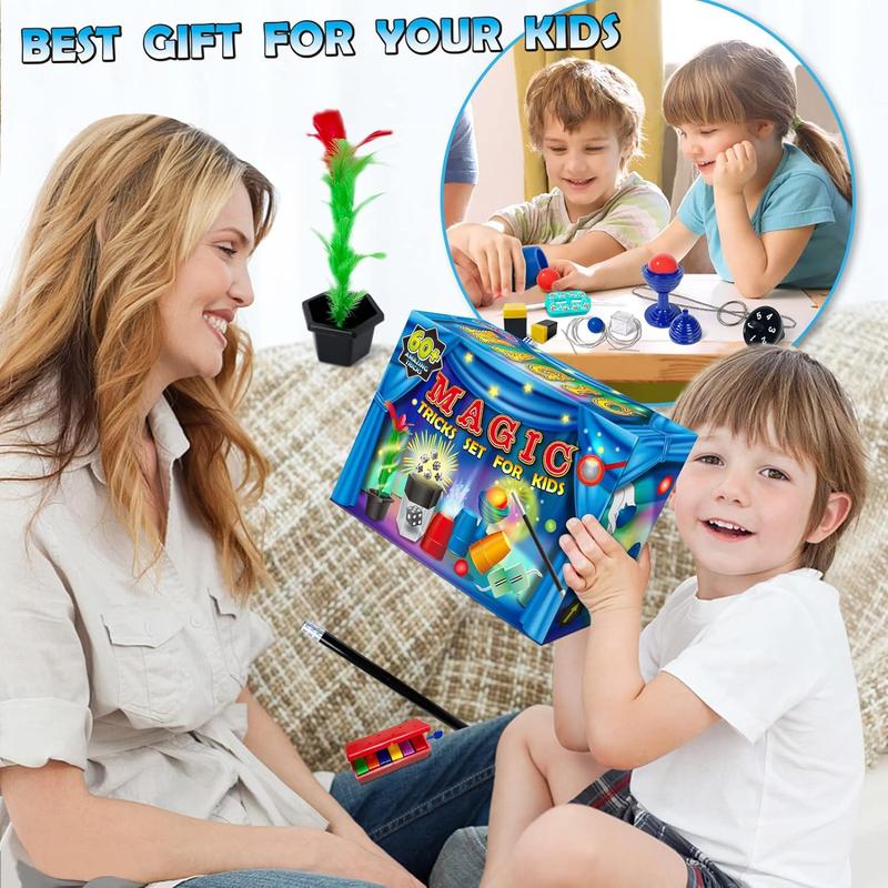 Magic Kit for Kids – 60+ Easy Magic Tricks with Props & Step-by-Step Instructions, Perfect Gift for Christmas