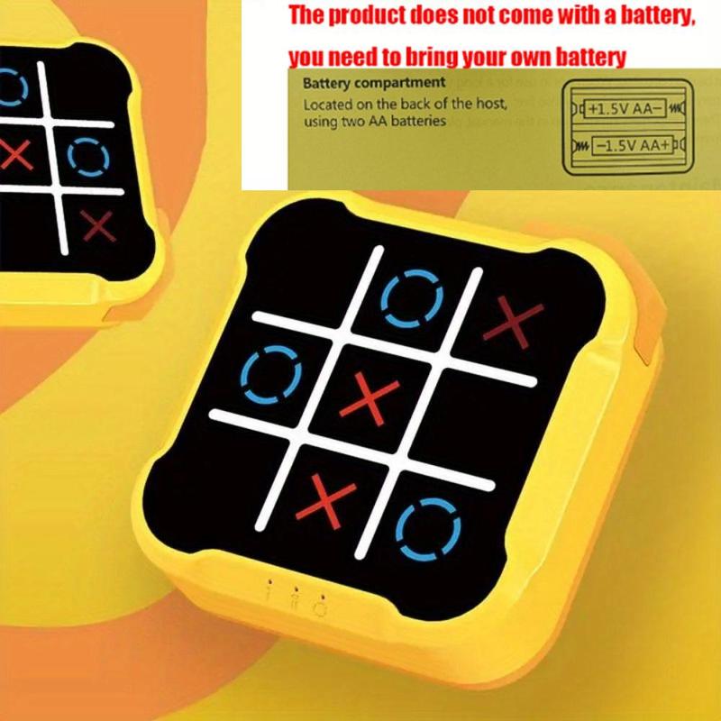 Electronic Tic-Tac-Toe Game, 1 Count Educational Chessboard, Portable Chess Board Game, Educational Chess Board for Kids & Adults